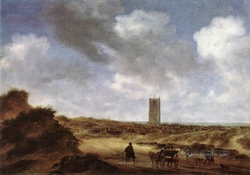  Mond Maler - Ansicht von Egmond aan Zee Landschaft Salomon van Ruysdael